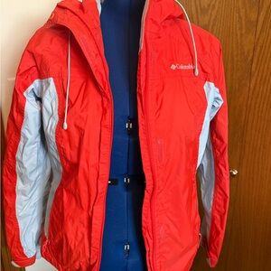 Columbia Vibrant Orange and Light Gray Jacket
